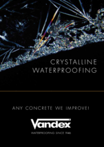 The Vandex Super Crystalline Waterproofing Brochure