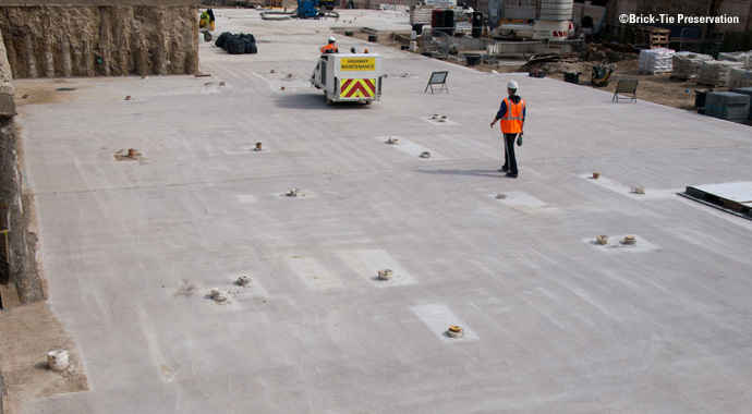 Preparation of the basement slab